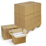 5 cartons d'emballage 25 x 25 x 10 cm - Double cannelure