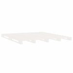 vidaXL Cadre de lit blanc 120x200 cm bois de pin massif