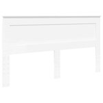 vidaXL Tête de lit avec tête de lit Blanc 200 cm Bois d'ingénierie