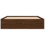 vidaXL Cadre de lit chêne marron 140x190 cm