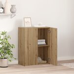 vidaXL Meuble de Bureau - Chêne Artisan - 60 x 32 x 77 5 cm - Bois d'ingénierie