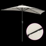 vidaXL Parasol de jardin Couleur sable 294 x 150 x 223 cm tissu