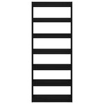 vidaXL Meuble de rangement/bibliothèque en chêne noir 80x30x198 cm
