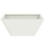 vidaXL Planteur en Plastique Blanc Plastique 35 x 35 x 15 cm