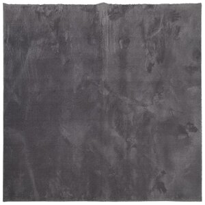 vidaXL Tapis HUARTE à poils courts doux lavable anthracite 120x120 cm