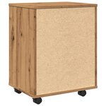 vidaXL Armoire roulante chêne artisanal 46x36x59 cm bois d'ingénierie