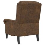 vidaXL fauteuil Marron 76 x 94 x 102 cm Cuir synthétique