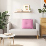 vidaXL Coussin de Dos Rose 60 x 19 x 50 cm tissu