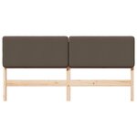 vidaXL Tête de lit capitonnée Marron et Taupe 180 cm Pin massif