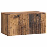 vidaXL Meuble TV mural Bois ancien 59 5 x 31 x 30 cm Bois d'ingénierie