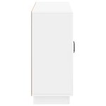 vidaXL Buffet Blanc brillant 89 x 34 5 x 77 cm Bois d'ingénierie