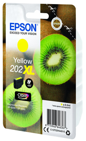 Epson 202xl yellow ink cartridge sec 202xl yellow ink cartridge (with security)