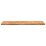 vidaXL Dessus de bureau marron clair bois chêne massif rectangulaire