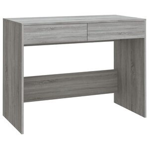 vidaXL Bureau sonoma gris 101x50x76 5 cm bois d'ingénierie