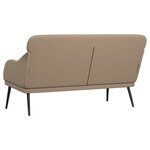 vidaXL Banc Cappuccino 110x76x80 cm Similicuir