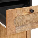 vidaXL Armoire de salle de bain avec étagère Marron 38 x 33 x 160 cm