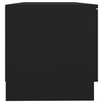 vidaXL Meuble TV Noir 80x35x36 5 cm Bois d'ingénierie