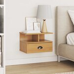 vidaXL Cabinet de chevet HILL Marron miel 40 x 31 x 27 cm Pin massif