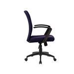 Q-connect chaise bureau rotative - Métal tissu - Max. supporte 130kg - Noir