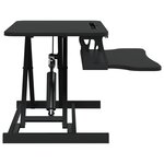 vidaXL Bureau de travail réglable 60x40x(13-41 5) cm Acier et bois