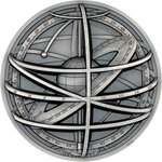 Pièce de monnaie en Argent 10 Dollars g 62.2 (2 oz) Millésime 2024 Historic Instruments ARMILLARY SPHERE (PRÉCOMMANDE)