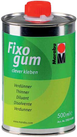 Pot de 500 ml de dilluant 'fixogum' base solvant organique marabu