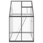 vidaXL Serre avec cadre de base anthracite 169x114x195 cm aluminium