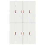 vidaXL Cadre de lit Blanc 200 x 120 x 31 5 cm Bois d'ingénierie