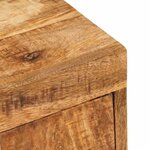 vidaXL Table de chevet 2 Pièces Marron Bois de mangue massif