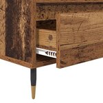 vidaXL Meuble TV avec tiroir Bois Ancien 100 x 34 5 x 44 5 cm