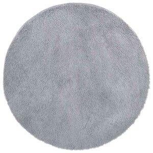 vidaXL Tapis shaggy à poils longs NAVARRA gris clair 120x120 cm