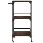 vidaXL Chariot de cuisine chêne marron 60 5x50x105cm bois d'ingénierie