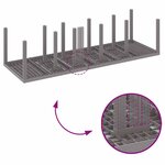 vidaXL Ensemble de salle à manger pour jardin 11 Pièces Gris clair