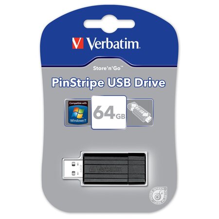 Verbatim pinstripe usb drive - 64 go