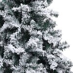 vidaXL Sapin de Noël artificiel avec neige floquée vert 180 cm PVC