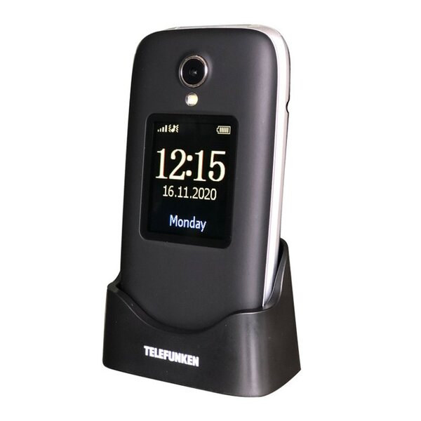 Téléphone portable senior à clapet telefunken s560 noir