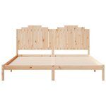 vidaXL Cadre de lit extra long sans matelas 180x220 cm bois massif