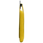 vidaXL Tête de lit suspendue Jaune Velours