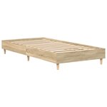 vidaXL Cadre de lit Chêne Sonoma 80 x 200 cm Bois d'ingénierie
