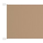 vidaXL Auvent vertical Taupe 250x360 cm Tissu oxford