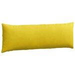 vidaXL Coussins de canapé 2 Pièces Jaune 120 x 40 cm