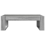 vidaXL Table basse avec LED infini sonoma gris 90x53x30 cm