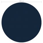 vidaXL Film solaire de piscine flottant PE 488 cm Noir et bleu