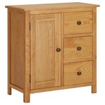 vidaXL Placard 70x35x75 cm Bois de chêne massif