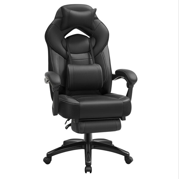 Fauteuil de bureau hauteur gamer réglable 150 kg ergonomique noir 12_0005898