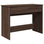 vidaXL Coiffeuse avec miroir chêne marron 100x45x76 cm