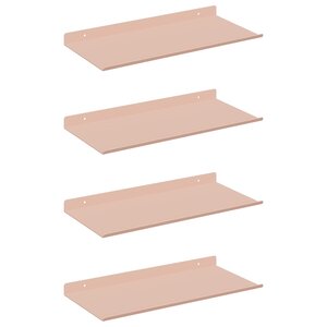 vidaXL Étagère flottante 4 Pièces Rose 40 x 18 x 2 5 cm Acier