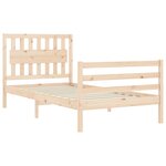 vidaXL Cadre de lit sans matelas 100x200 cm bois massif