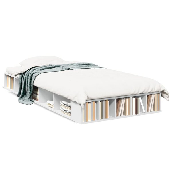 vidaXL Cadre de lit sans matelas blanc 100x200 cm