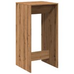 vidaXL Table de bar chêne artisanal 51x50x103 5 cm bois d'ingénierie